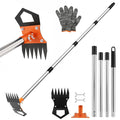 2-in-1 Long-Handled Weeding and Scraping Rake — 60 in