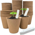 Round Biodegradable Peat Pots — 20 Pack