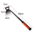 أداة إزالة الأعشاب 2 في 1 بمشط 11 سن وطول 38 سم مع أبعاد الرأس | Two-in-one weeding tool with an 11-tine comb, 38 cm long, with head dimensions