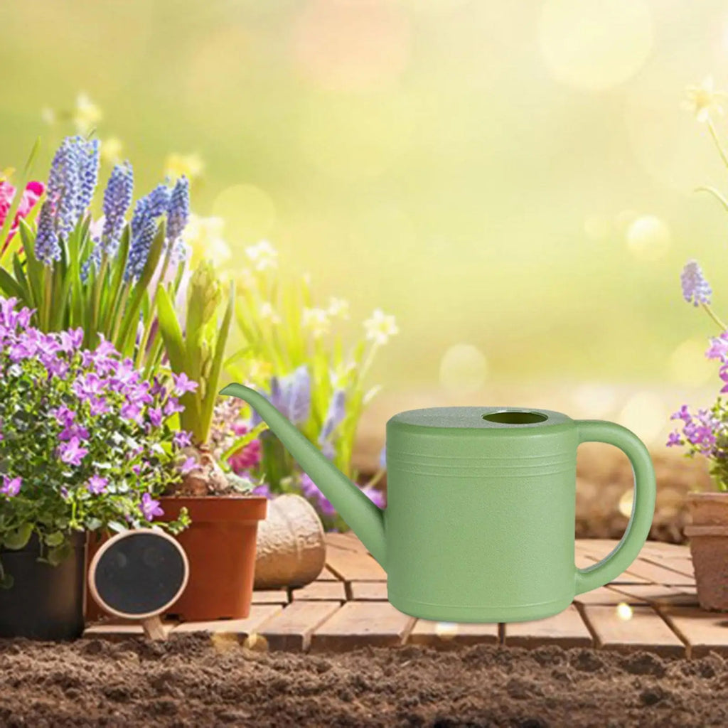 مرشّة ري خضراء بفوهة طويلة سعة 1 لتر — اللون والسعة المعتمدان | Green long-spout watering can, 1 L — the approved colour and capacity