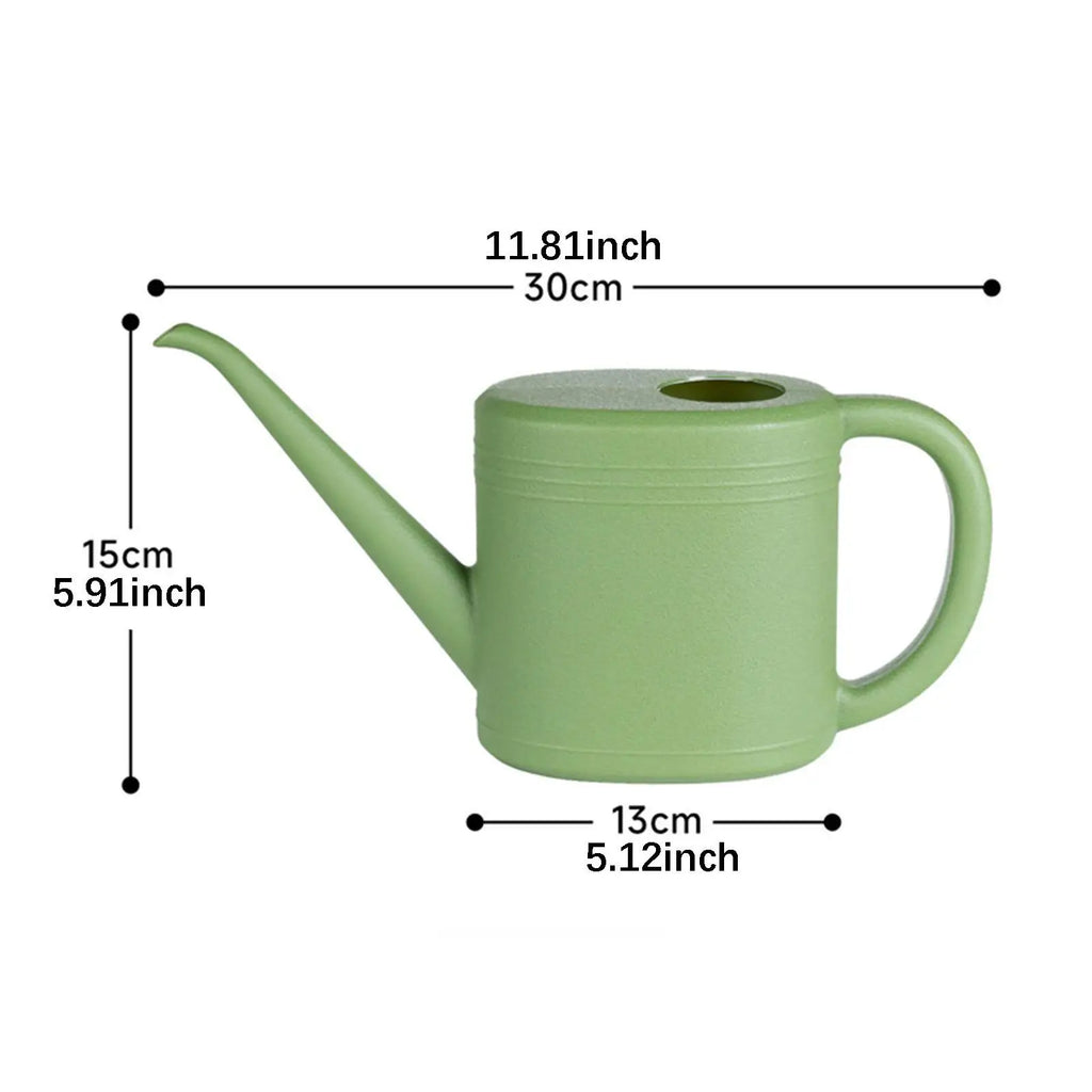 مخطط أبعاد المرشّة — طول 30 سم × ارتفاع 15 سم × عمق 13 سم | Watering can dimension diagram — 30 cm long, 15 cm high, 13 cm deep