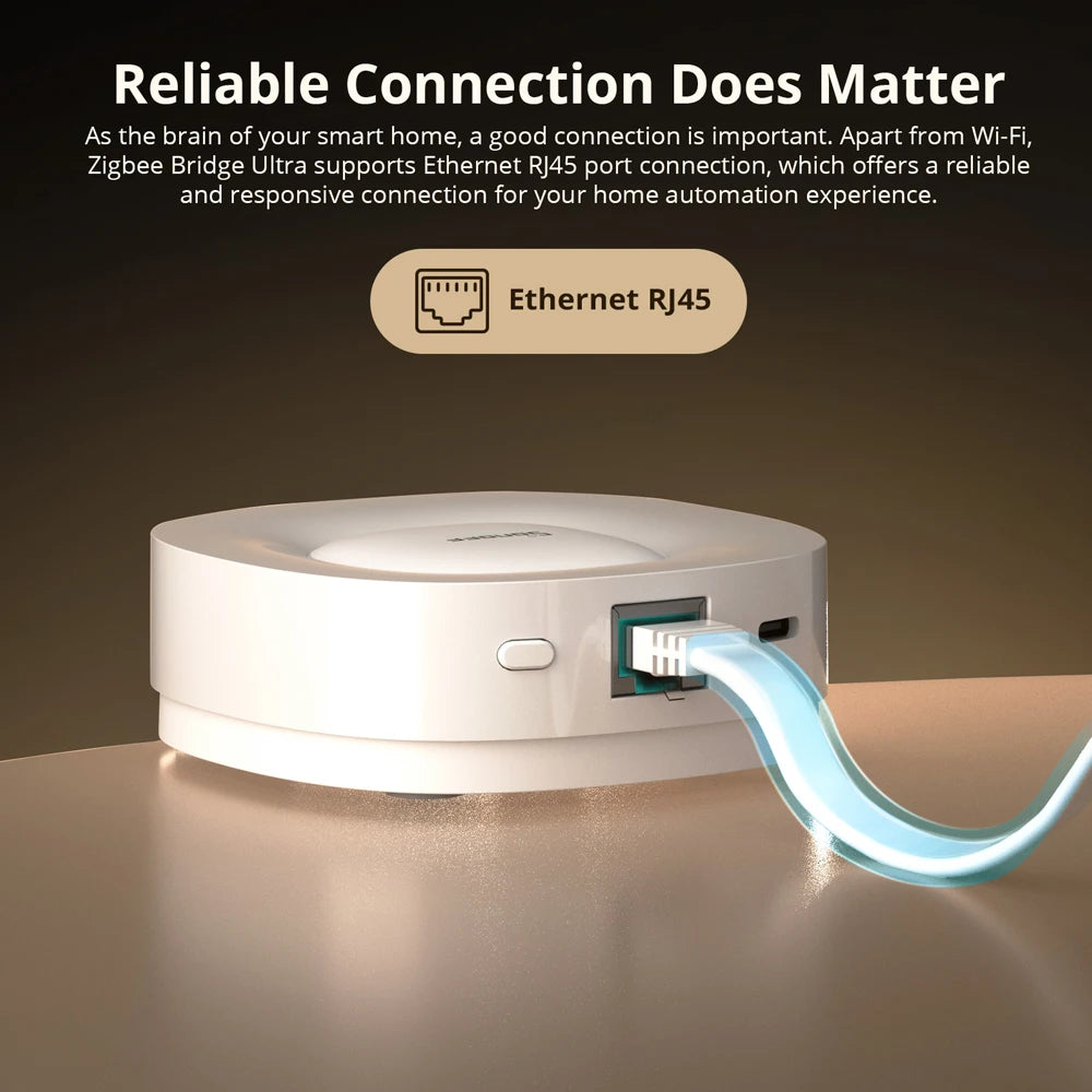 البوّابة تدعم الاتصال السلكي عبر إيثرنت RJ45
