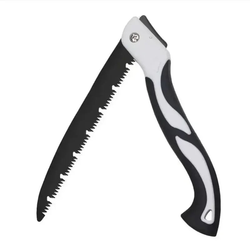 منشار تقليم يدوي قابل للطي بشفرة 21 سم ومقبض أسود | Folding pruning hand saw with a 21 cm blade and black handle