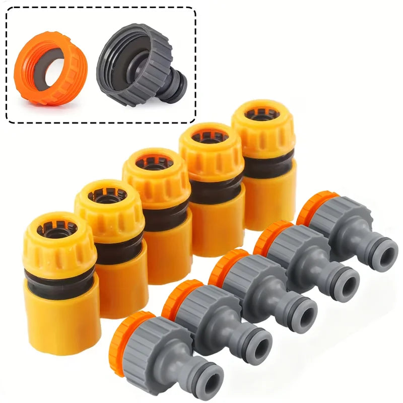 Threaded Tap and Hose Quick-Connector Set — 6 Piece