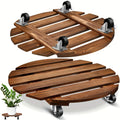 30 cm Rolling Plant Pot Caddy with Lockable Casters