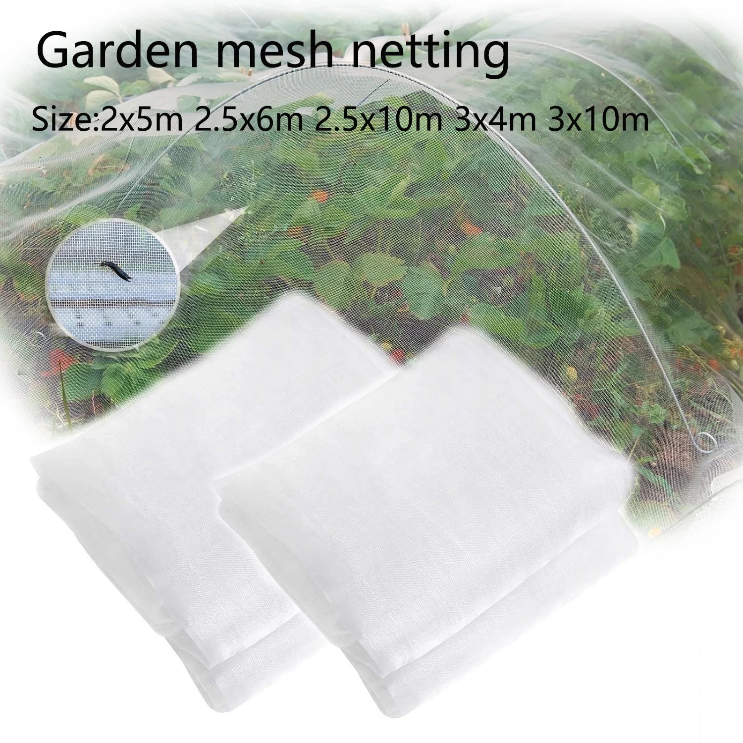 Insect and Bird Protection Net — 2 x 5 m