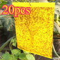 Double-Sided Yellow Sticky Insect Traps — 20 Pack