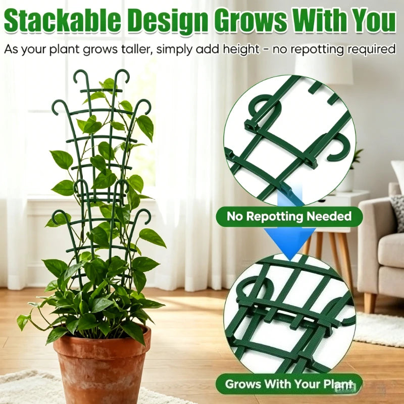Stackable PVC Mesh Plant Support Panels — 2 Pack