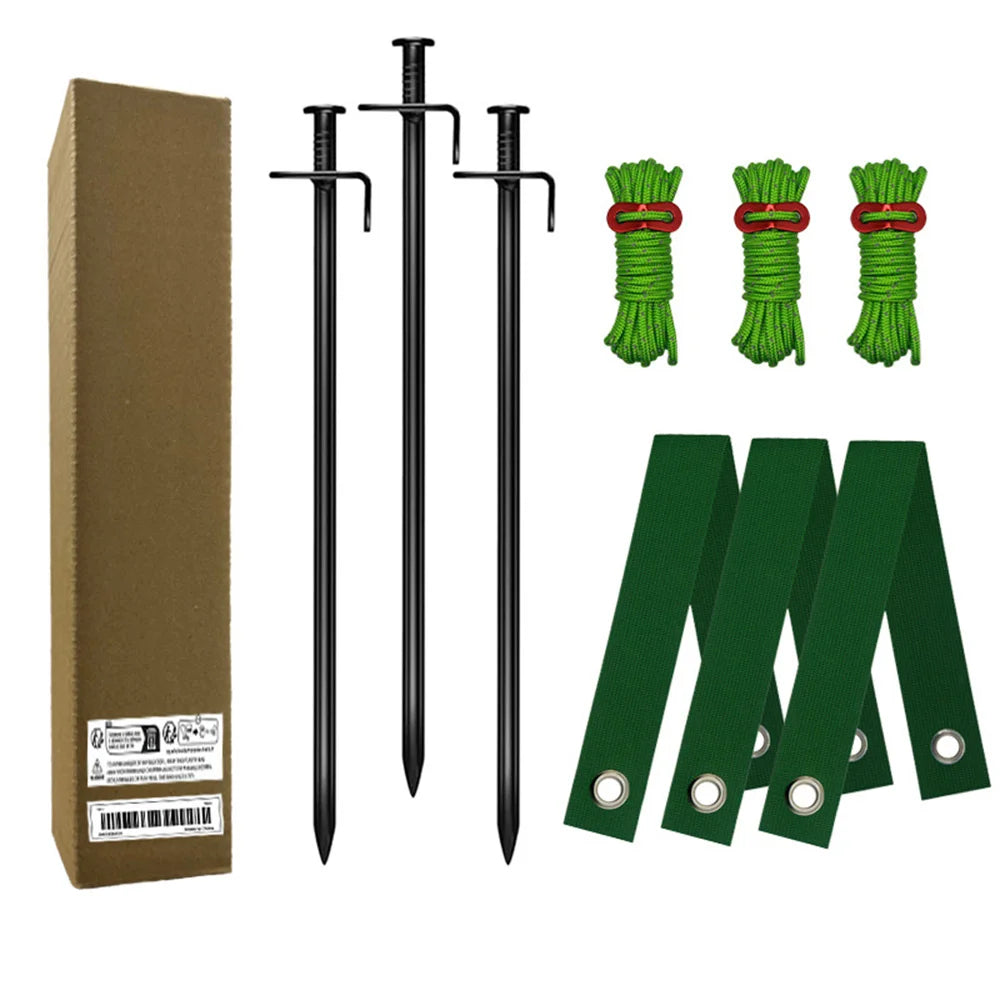 Tree Staking Kit with Ropes and Anchors
