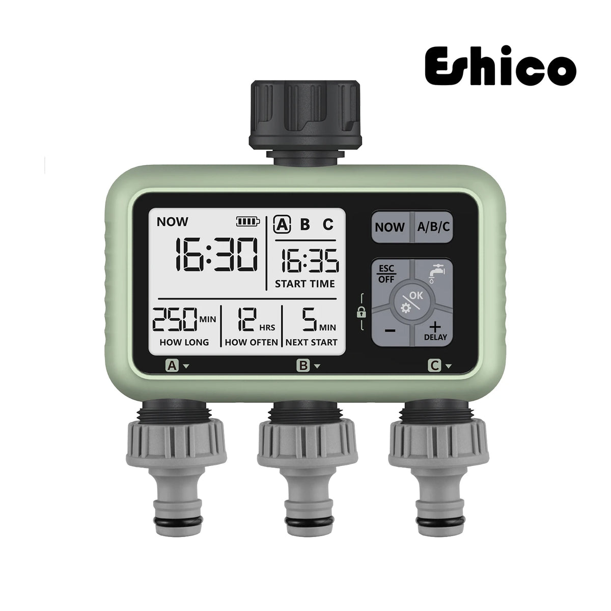 Eshico 3-Outlet Digital Irrigation Timer