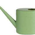 مقرّبة لمرشّة الري الخضراء توضّح الفوهة الطويلة وفتحة التعبئة | Close-up of the green watering can showing the long spout and fill opening