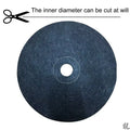 قرص تغطية تربة من نسيج غير منسوج أسود بفتحة مركزية | Black non-woven mulch disc with a central opening