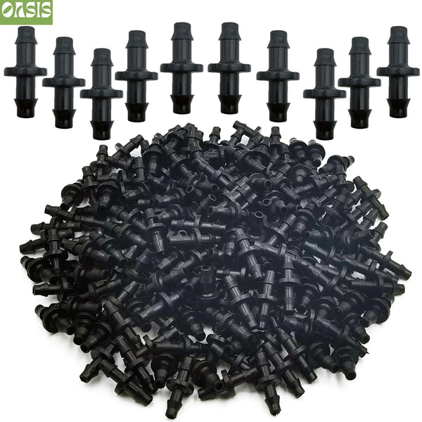 Barbed Straight Couplings 1/4" for 4/7 mm Tubing (20 pcs)
