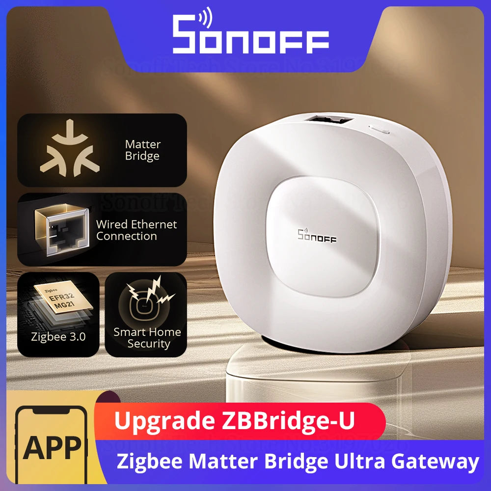المكوّن الثاني: بوّابة SONOFF ZBBridge-U بدعم Zigbee 3.0 و Matter