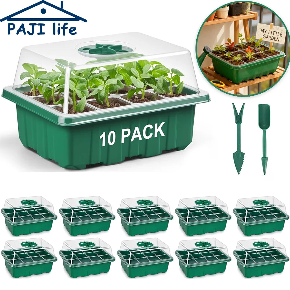 Mini Greenhouse Seed Trays with Humidity Dome
